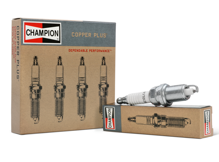 vista-del-paquete-bujía-Copper-Plus-de-Champion